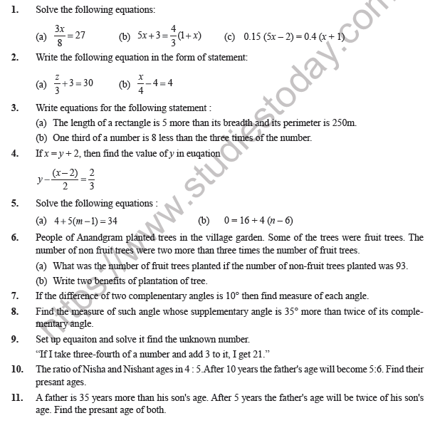 class-7-maths-simple-equations-worksheet